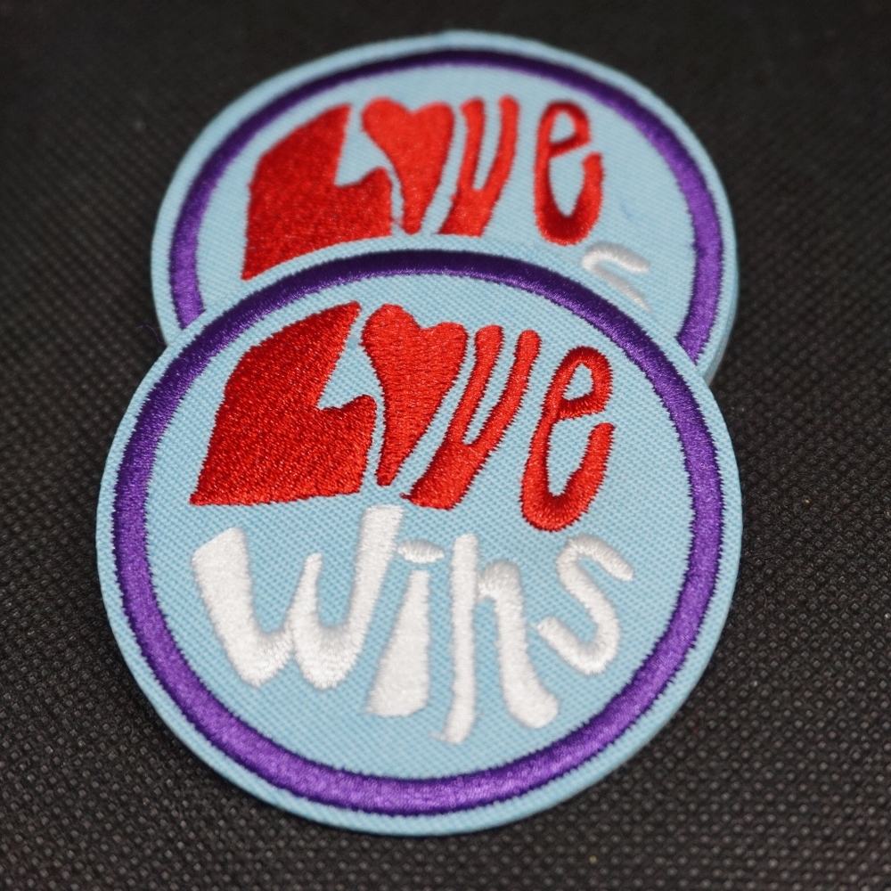 Love Wins Iron On Patch